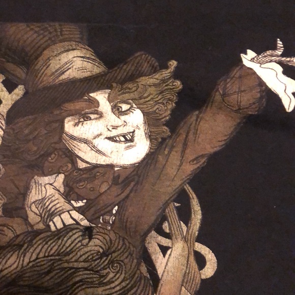 DISNEY ALICE THROUGH THE LOOKING GLASS GRAPHIC TSHIRT BLACK SMALL COTTON - #444 - Picture 7 of 9